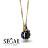 Hidden Halo Black Diamond Necklace - Rosalie No. 67 image 2