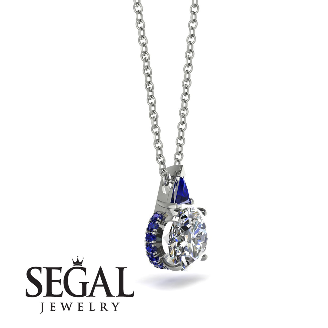 Hidden Halo Diamond Necklace - Rosalie No. 63