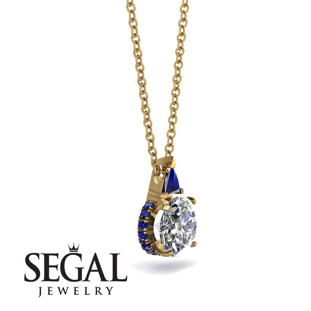 Hidden Halo Diamond Necklace - Rosalie No. 61