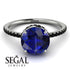 Hidden Halo Sapphire Ring - Fiona No. 45
