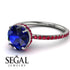 Hidden Halo Sapphire Ring - Fiona No. 60