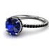 Hidden Halo Sapphire Ring - Fiona No. 45
