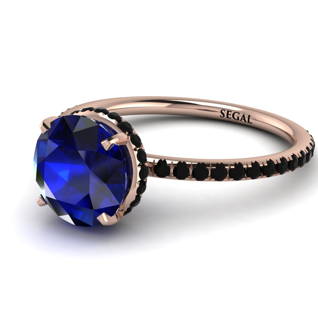 Hidden Halo Sapphire Ring - Fiona No. 44