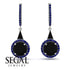 Hidden Halo Black Diamond Earrings - Joanna No. 69 image 10