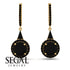 Hidden Halo Black Diamond Earrings - Joanna No. 37 image 10