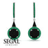 Hidden Halo Black Diamond Earrings - Joanna No. 24 image 10