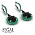 Hidden Halo Black Diamond Earrings - Joanna No. 24 image 3
