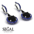 Hidden Halo Black Diamond Earrings - Joanna No. 69 image 3