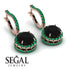 Hidden Halo Black Diamond Hoop Earrings - Catalina No. 23 image 10