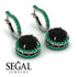 Hidden Halo Black Diamond Hoop Earrings - Catalina No. 24 image 10