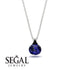 Hidden Halo Sapphire Necklace - Rosalie No. 45