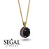 Hidden Halo Black Diamond Necklace - Catalina No. 67 image 9