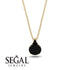 Hidden Halo Black Diamond Necklace - Rosalie No. 37 image 9