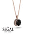 Hidden Halo Black Diamond Necklace - Catalina No. 8 image 9