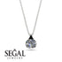 Hidden Halo Diamond Necklace - Rosalie No. 33