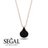Hidden Halo Black Diamond Necklace - Rosalie No. 38 image 8