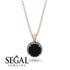 Hidden Halo Black Diamond Necklace - Catalina No. 8 image 2
