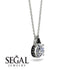 Hidden Halo Diamond Necklace - Rosalie No. 33