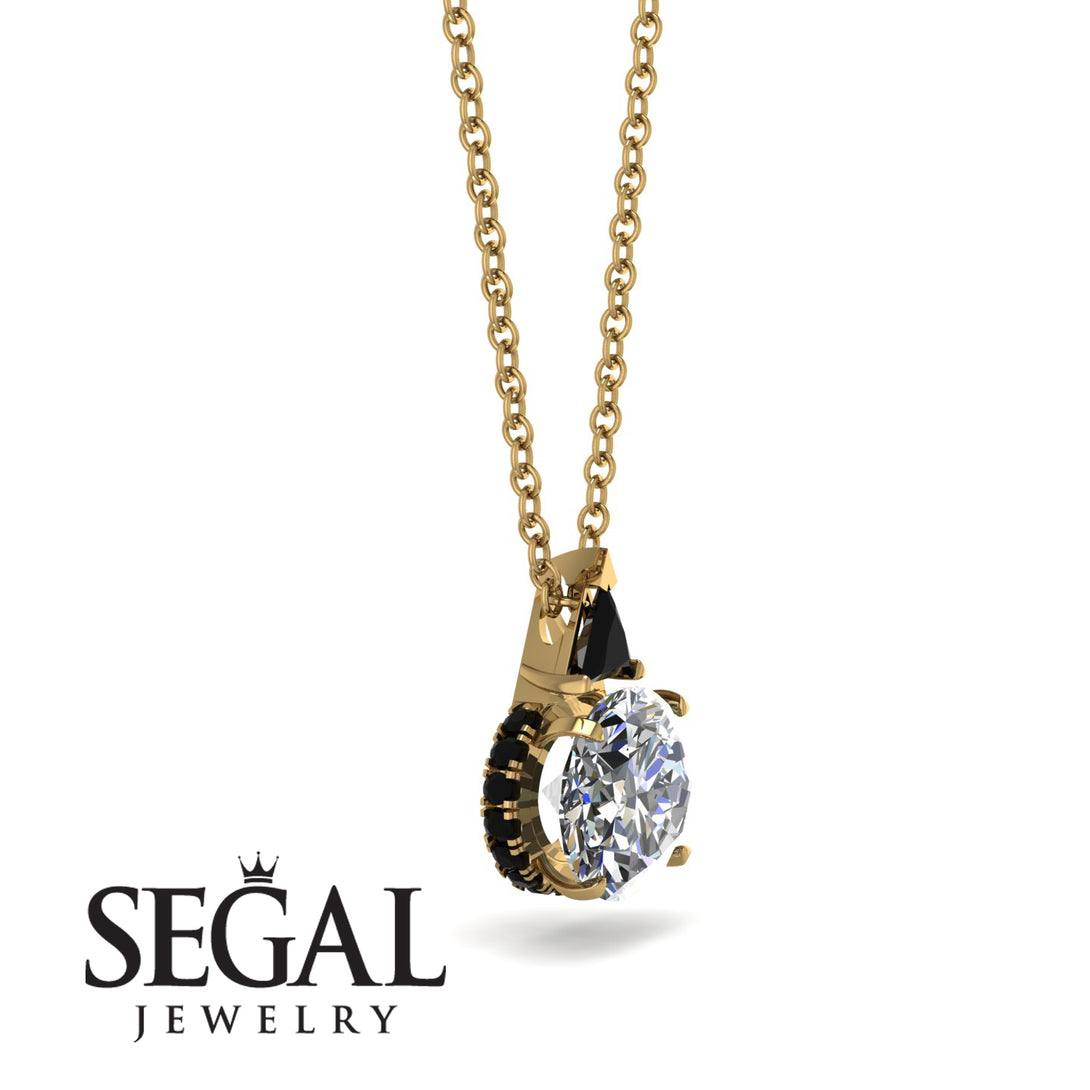 Hidden Halo Diamond Necklace - Rosalie No. 31