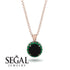 Hidden Halo Black Diamond Necklace - Catalina No. 23 image 2