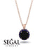 Hidden Halo Black Diamond Necklace - Catalina No. 68 image 2