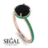 Hidden Halo Black Diamond Ring - Fiona No. 23 image 2