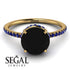 Hidden Halo Black Diamond Ring - Fiona No. 67 image 3