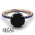 Hidden Halo Black Diamond Ring - Fiona No. 68 image 3