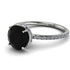 Hidden Halo Black Diamond Ring - Fiona No. 9