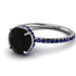 Hidden Halo Black Diamond Ring - Fiona No. 69