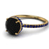 Hidden Halo Black Diamond Ring - Fiona No. 67 image 1