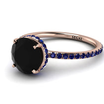 Hidden Halo Black Diamond Ring - Fiona No. 68 image 1
