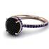 Hidden Halo Black Diamond Ring - Fiona No. 68
