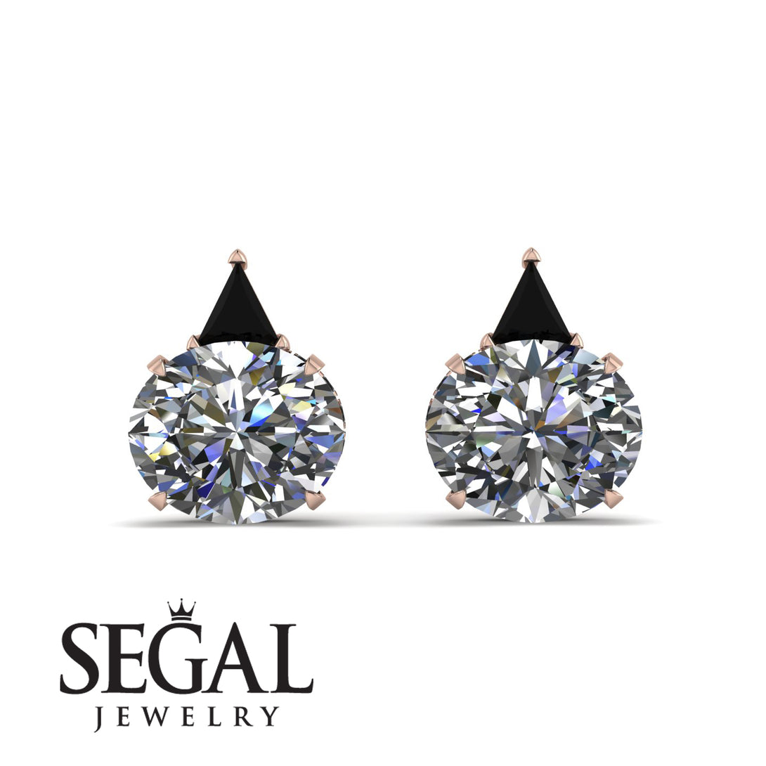 Hidden Halo Diamond Earrings - Rosalie No. 32