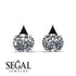 Hidden Halo Diamond Earrings - Rosalie No. 32