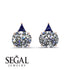 Hidden Halo Diamond Earrings - Rosalie No. 62