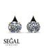 Hidden Halo Diamond Earrings - Rosalie No. 31