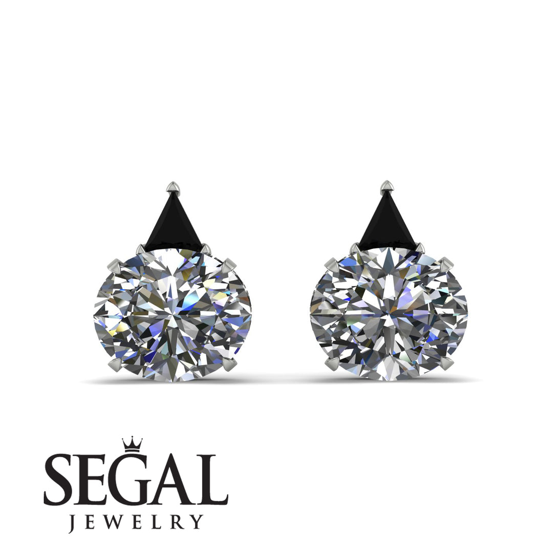 Hidden Halo Diamond Earrings - Rosalie No. 33