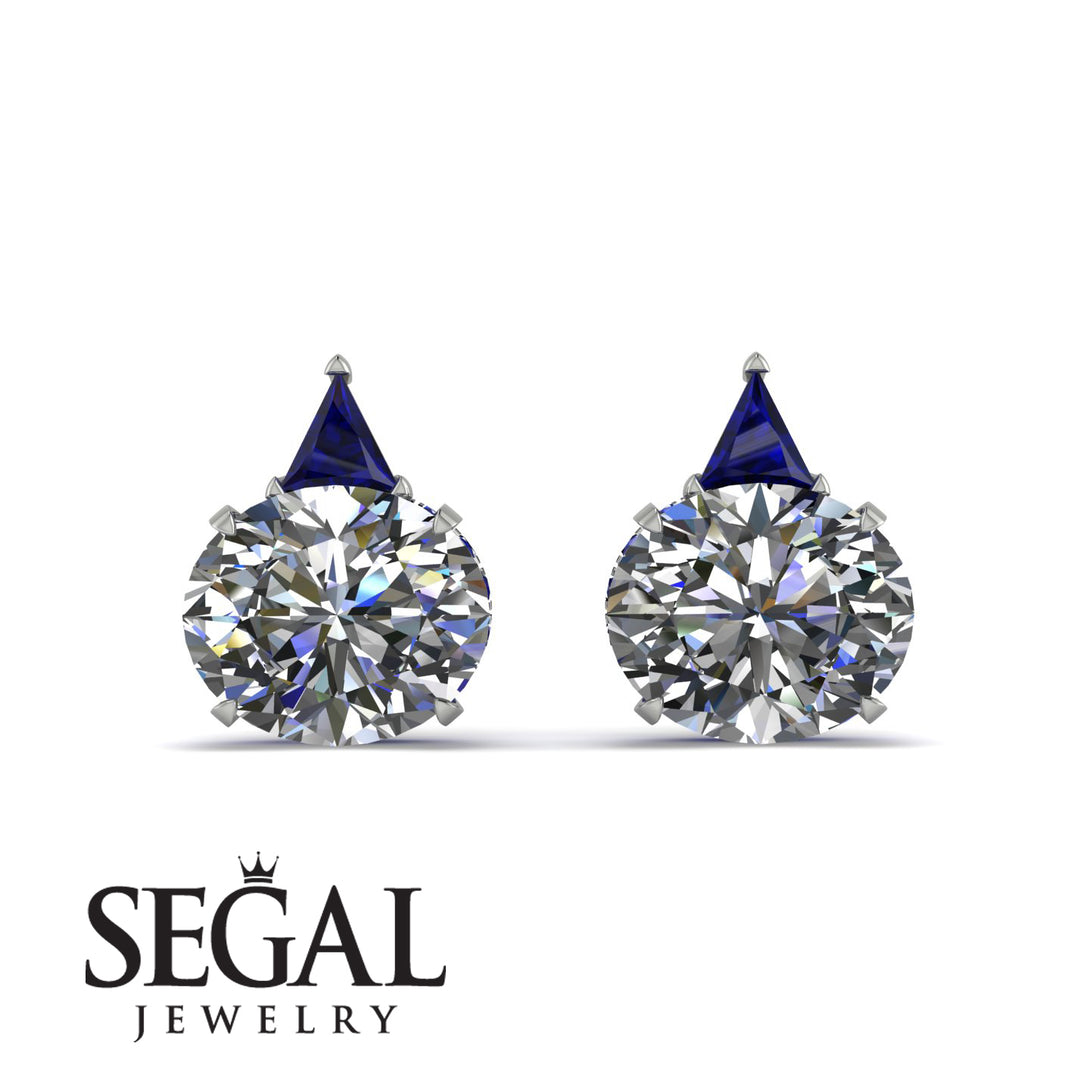 Hidden Halo Diamond Earrings - Rosalie No. 63