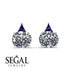 Hidden Halo Diamond Earrings - Rosalie No. 63