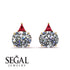 Hidden Halo Diamond Earrings - Rosalie No. 46
