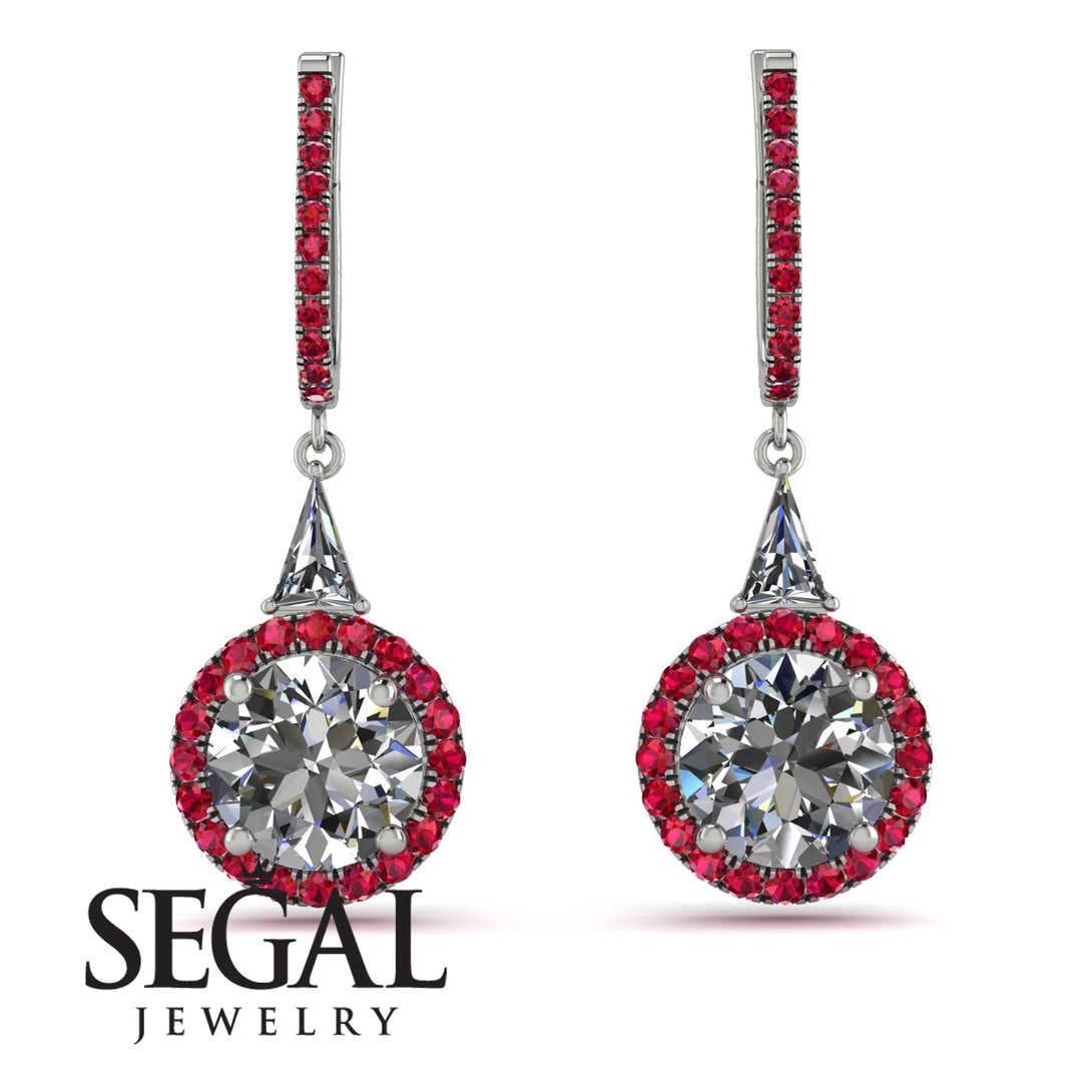 Hidden Halo Diamond Earrings - Joanna No. 48