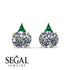 Hidden Halo Diamond Earrings - Rosalie No. 16
