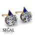 Hidden Halo Diamond Earrings - Rosalie No. 61