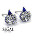 Hidden Halo Diamond Earrings - Rosalie No. 63