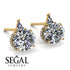 Hidden Halo Diamond Earrings - Rosalie No. 1