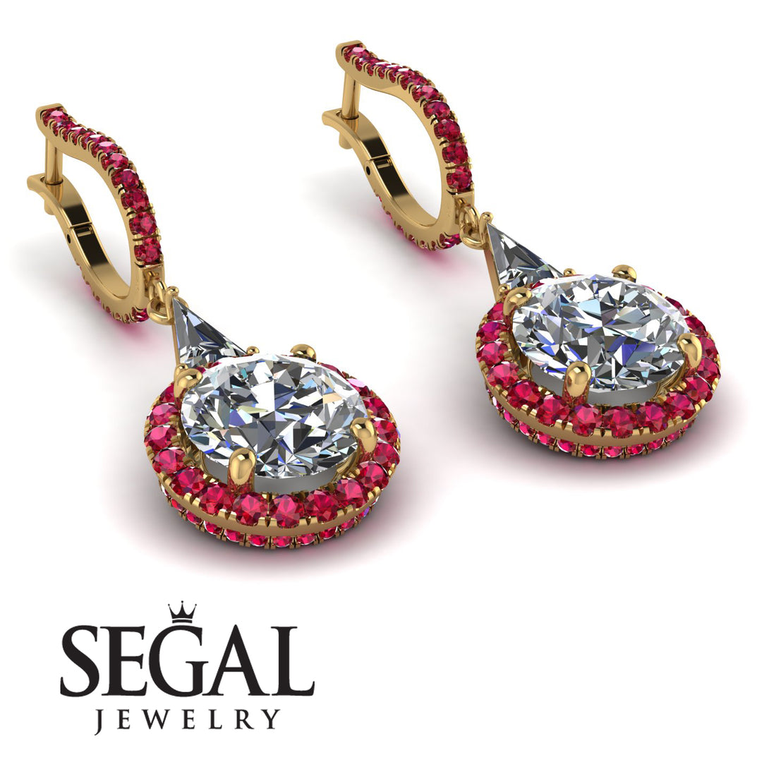 Hidden Halo Diamond Earrings - Joanna No. 46