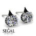 Hidden Halo Diamond Earrings - Rosalie No. 33