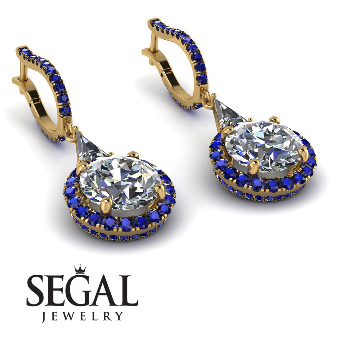 Hidden Halo Diamond Earrings - Joanna No. 61