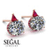 Hidden Halo Diamond Earrings - Rosalie No. 47